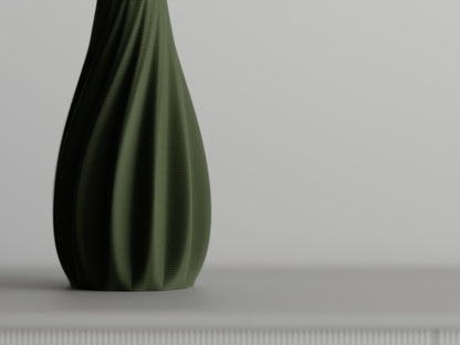 Smooth Ribbed Vase